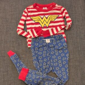 Hanna Andersson Wonder Woman Superhero Costume Pajama Set